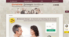 Desktop Screenshot of historische-zeitungen-bestellen.de