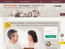 Tablet Screenshot of historische-zeitungen-bestellen.de
